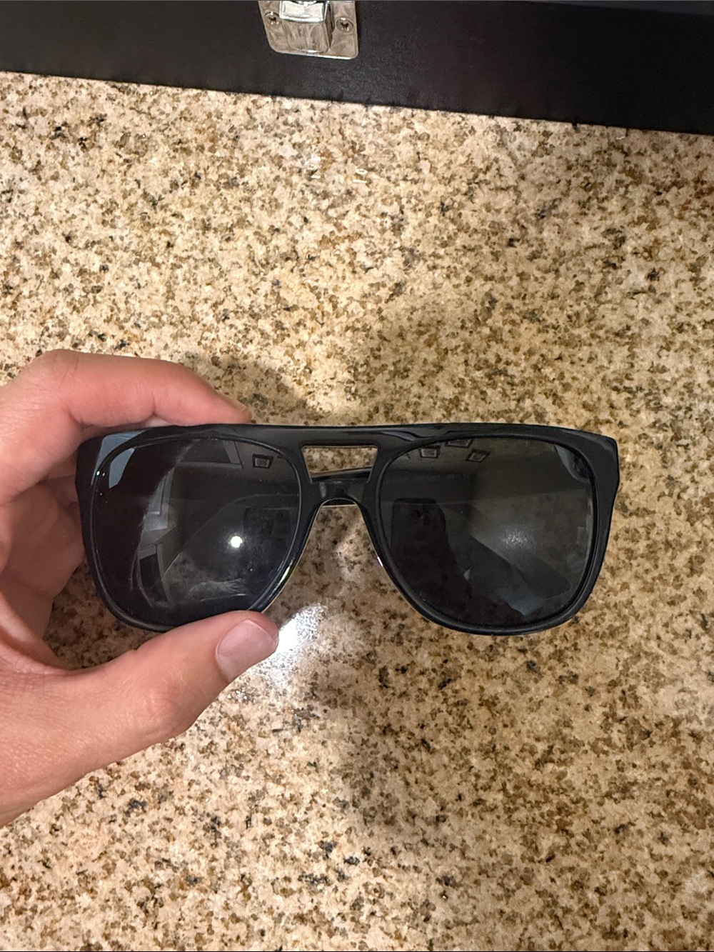 Dolce & Gabbana Black Aviator-Style Sunglasses